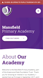 Mobile Screenshot of mansfieldprimaryacademy.org